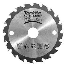Lame carbure MAKITA B 14607 BOIS pour scie circulaire à batterie HS300D et HS301D Ø 85mm