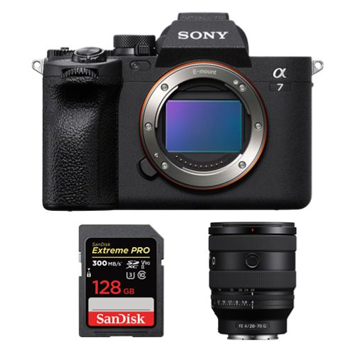 Sony Alpha A7 Mark IV Appareil photo + FE 20 70mm F4 G + SanDisk Extreme Pro SDXC UHS II U3 300 Mo/