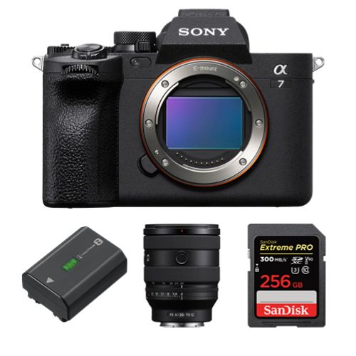 Sony Alpha A7 Mark IV Appareil photo + FE 20 70mm F4 G + batterie NP FZ100 + SanDisk Extreme Pro SDXC UHS II U3 V90 300 Mo/ - vue 2