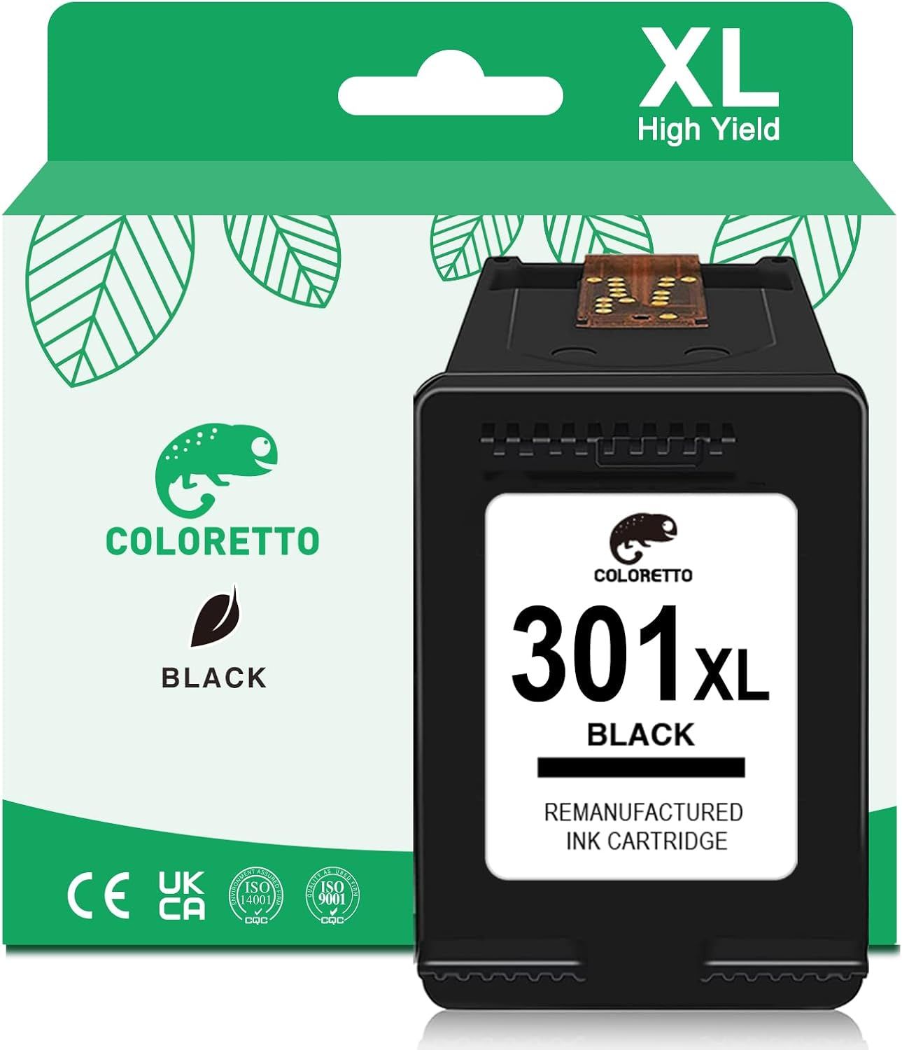 301XL Cartouches d'encre Remanufacturées pour Cartouche 301 Noir Imprimante pour DeskJet 1050 1510 1512 2050 3050 3059 Envy 4507 4504 4508 5530 5532 5539 Offic4630 4639 2620 4632