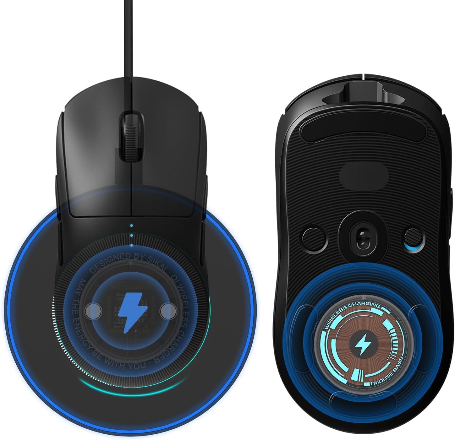 Mettez à Niveau Votre Configuration de Jeu avec la Recharge sans Fil pour Souris sans Fil Logitech G Pro X Superlight 2,G502 X Plus,G703,G903 et G Pro Wireless-Module de Charge Qi (Bleu)