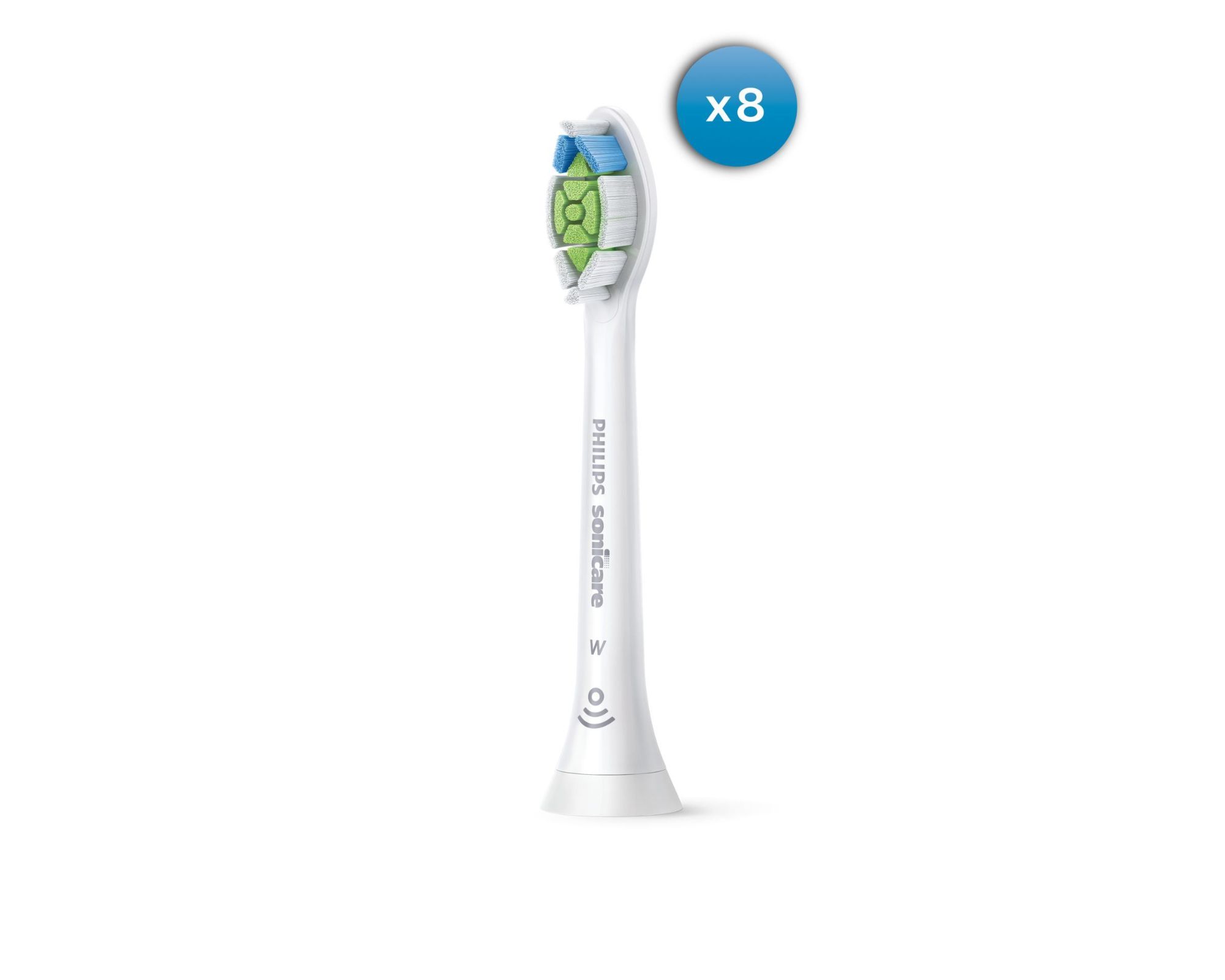 Philips HX 6068/12 : Lot de 8 têtes de remplacement Philips Sonicare Optimale Diamondclean Blanc