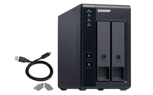 Qnap TR-002 - Baie de disques - 2 Baies (Sata-600) - USB 3.1 Gen 2 (externe)