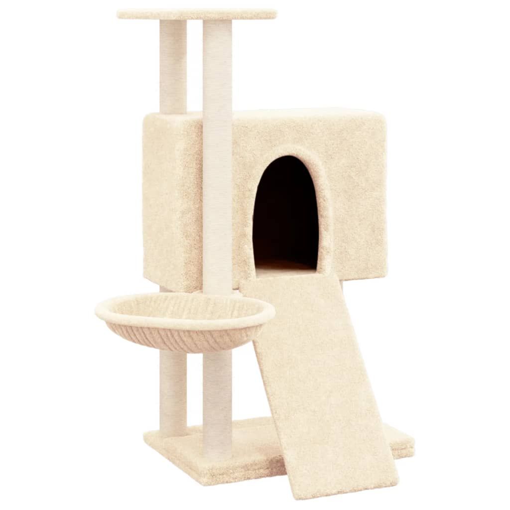Meilleurs prix pour vidaXL Arbre à chat avec griffoirs en sisal Crème 96 cm