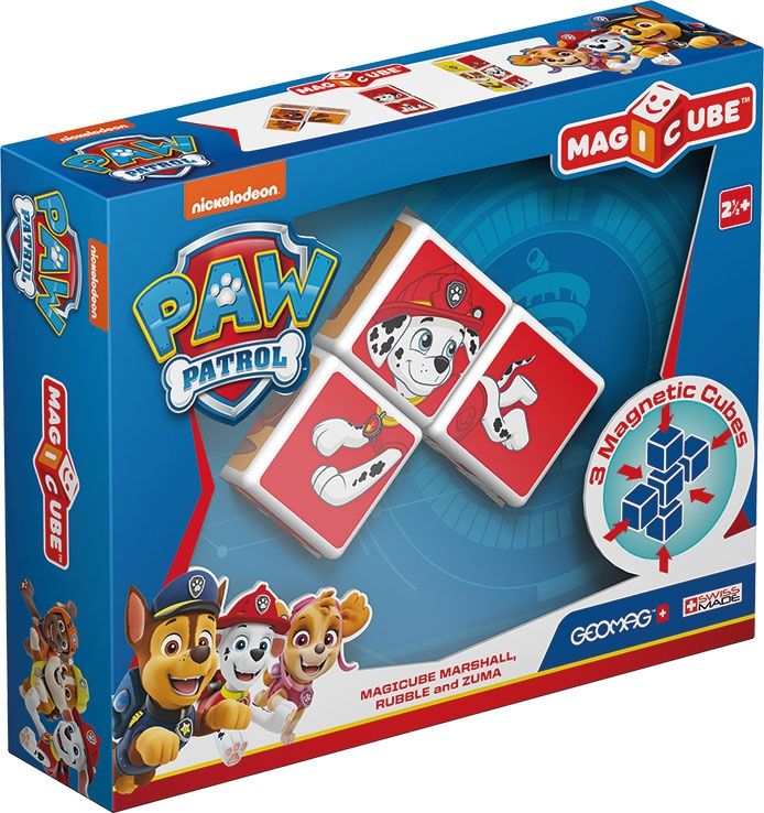 Geomag MAGICUBE Pat' Patrouille Personnages 3 Cubes Marcus Ruben Zuma MAW01 - vue 7