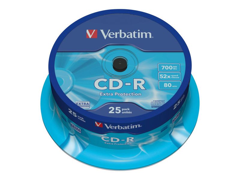 Pack De 25 Cd r 700 Mo 52x Verbatim - vue 3