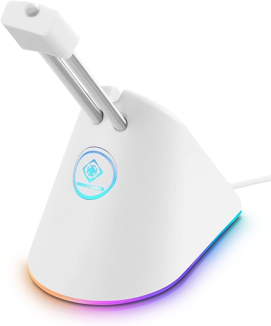 Gaming White Line WA91 RGB Souris Bungee - 8 Modes RGB - USB-C - Blanc