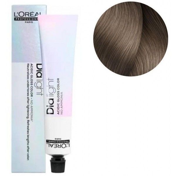 Coloration Dialight Pearls N°8.18 Blond Milshake Cendré Mocca 'oréal Professionnel 50ml