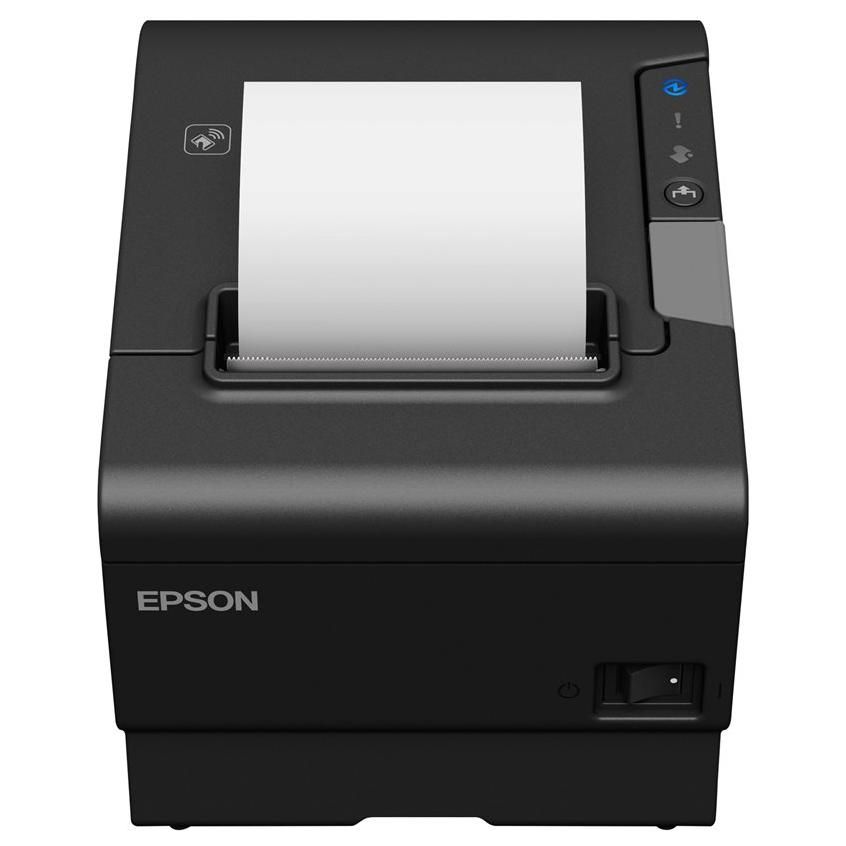 Epson TM T88VI Imprimante de reçus thermique en ligne Rouleau 7 95 cm 180 x 180 ppp jusqu'à 350 mmsec USB 2.0 LAN série NFC hôte USB 2.0 outil de coupe