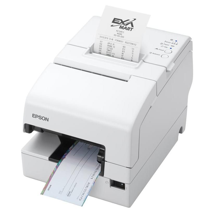 Epson TM H6000V 213P1 Imprimante de reçus thermique en lignematricielle 230 x 297 mm Rouleau 7 95 cm 180 x 180 ppp 9 pin jusqu'à 350 mmsec USB LAN série NFC hôte USB 2.0 ...