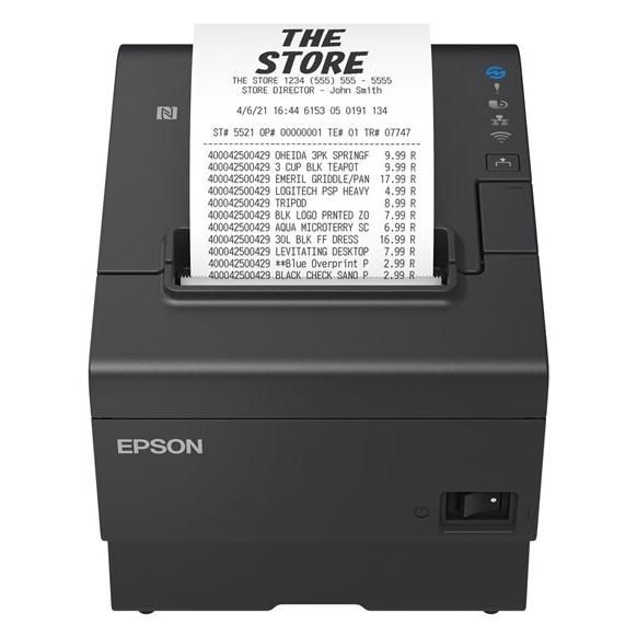 Epson TM T88VII 112A0 Imprimante de reçus thermique en ligne Rouleau 7 95 cm 180 x 180 ppp jusqu'à 500 mmsec USB 2.0 hôte USB 2.0 LAN série outil de coupe