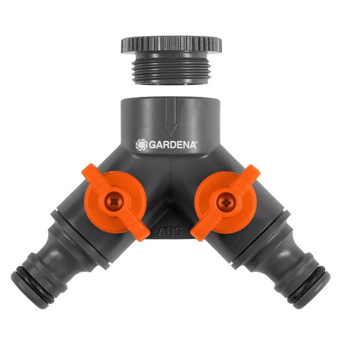 Sélecteur d'arrosage 2 voies GARDENA Modèle 940 26 Circuits indépendants Connexion unique Garantie - vue 2
