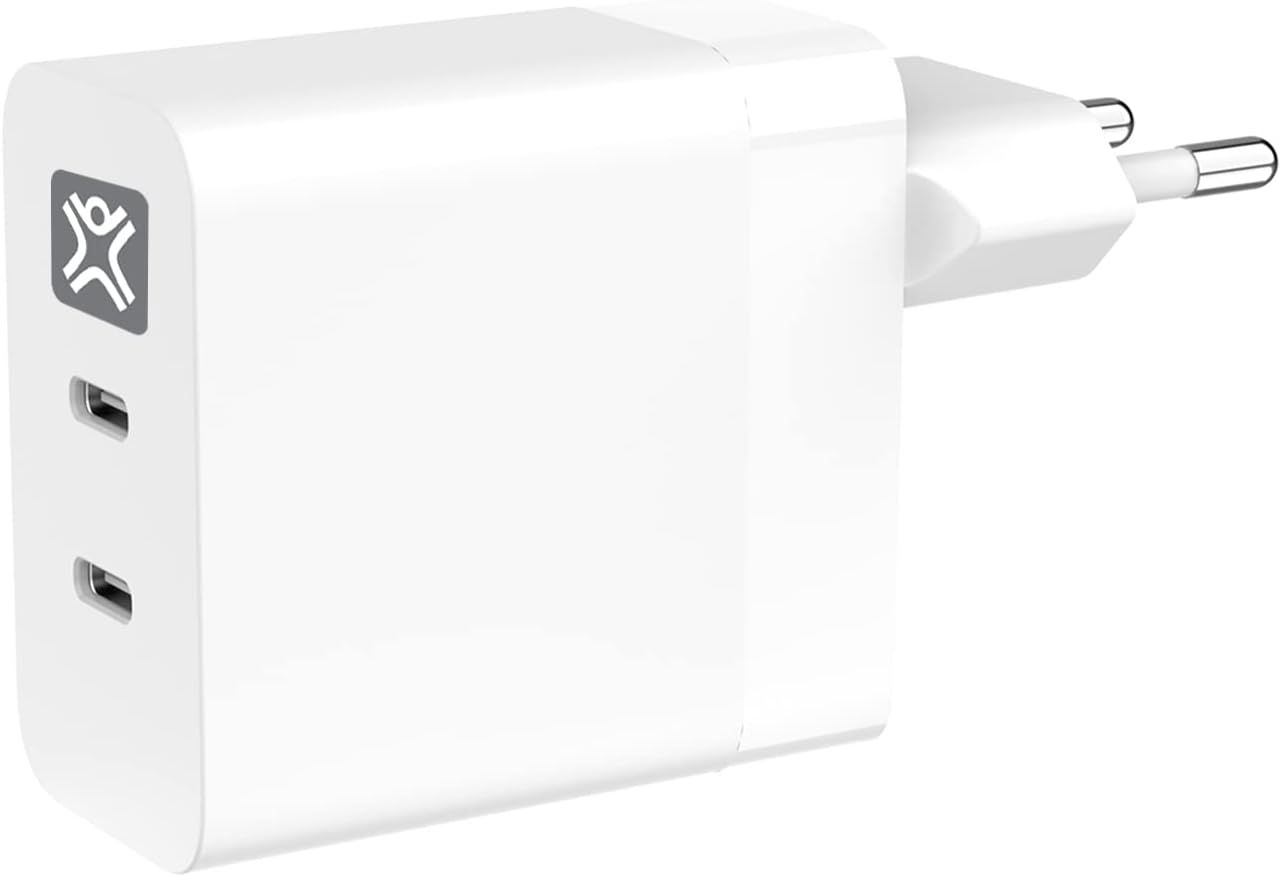 Chargeur Rapide USB C 65W PD, 2 Sorties, Adaptateur Secteur pour MacBook Pro 13', MacBook Air, iPhones et Plus Encore.