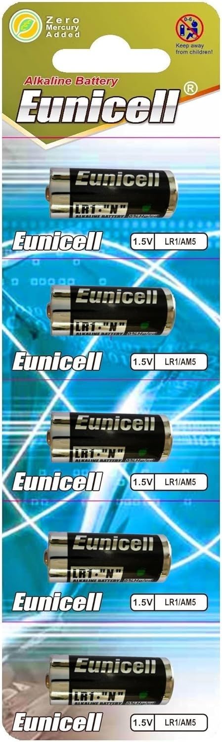 5 Piles alcalines LR1/N/Lady 1,5 V AM5,UM5 4001,4901,MX9100,910A jetables FBA