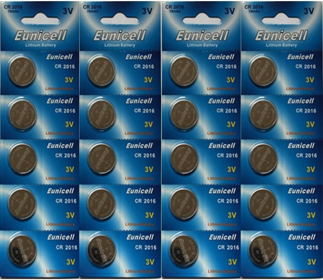 20 x CR2016 DL2016 5000LC CR-2016 Piles Lithium 3 V