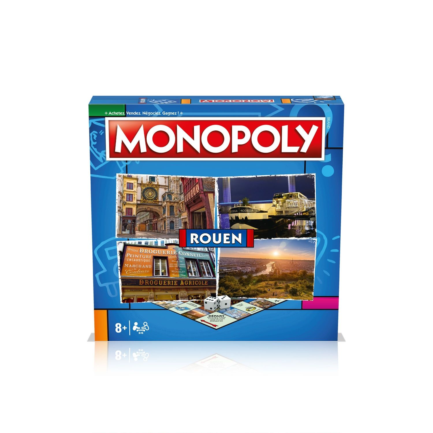 Jeu classique Winning Moves Monopoly Rouen - vue 2