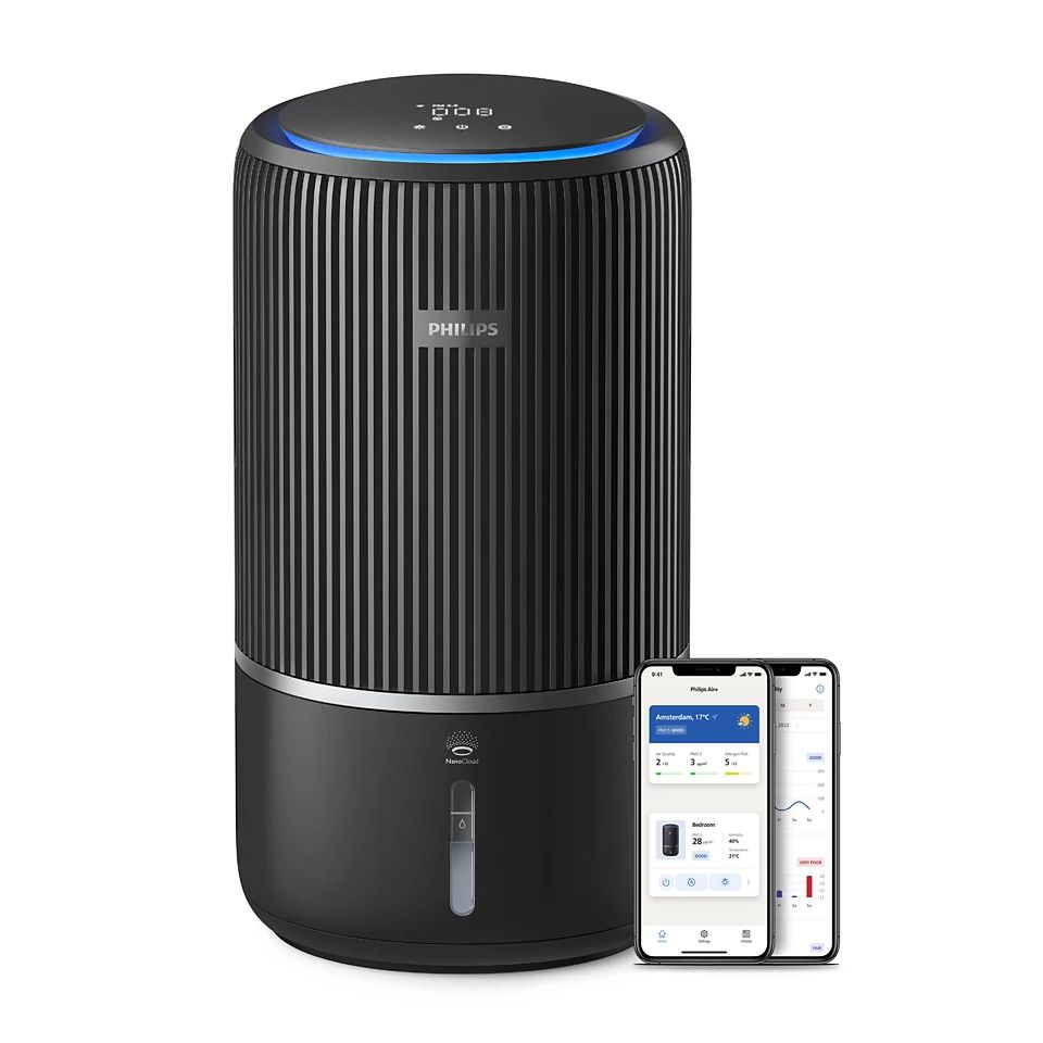 Purificateur et humidificateur 2 en 1 intelligent Philips PureProtect Water série 3400 AC342113