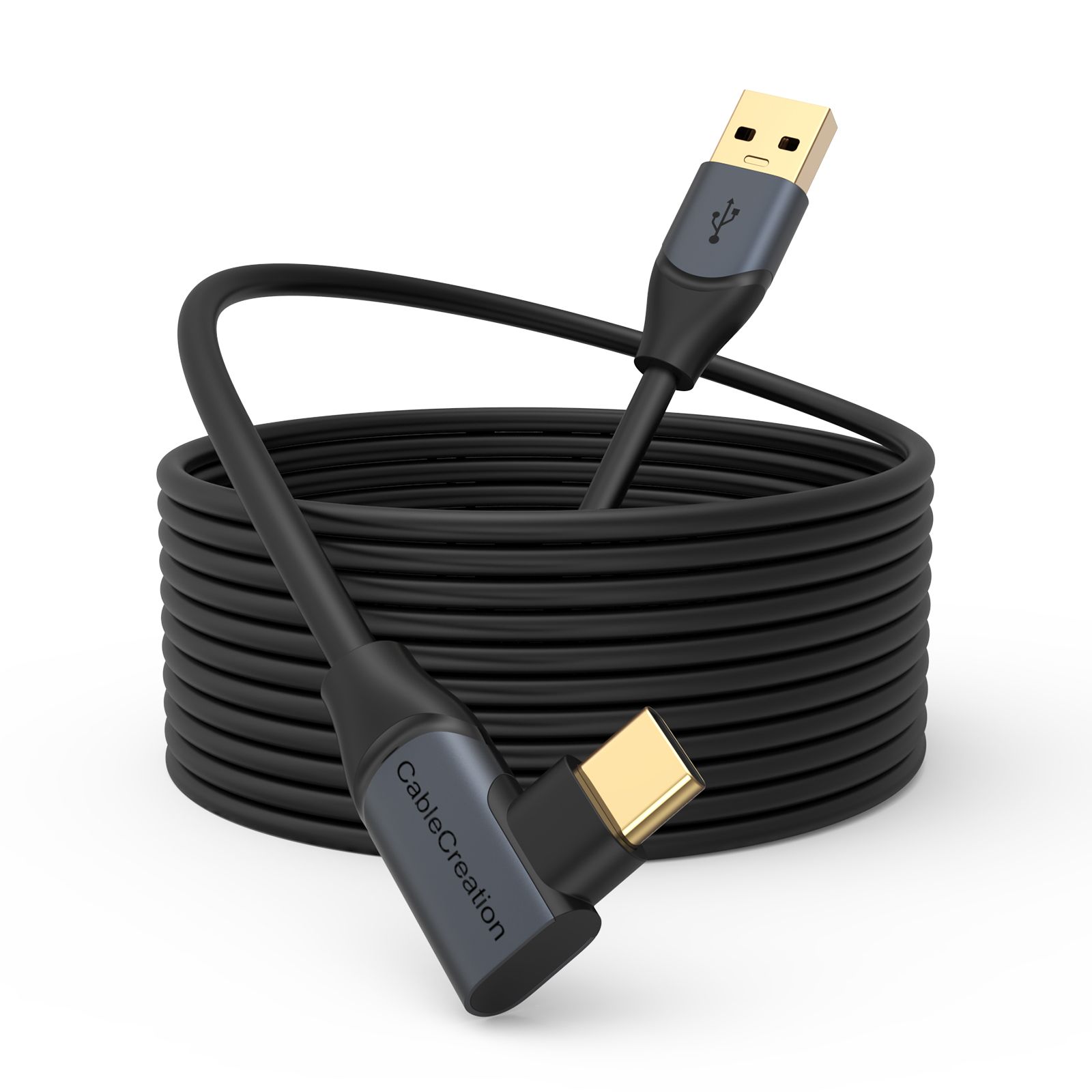 Câble USB C VR pour câble Oculus Quest 2 Câble de transfert de données USB3.1 vers type C Chargeur rapide 3A Accessoires pour casques VR, câble VR - 5 m