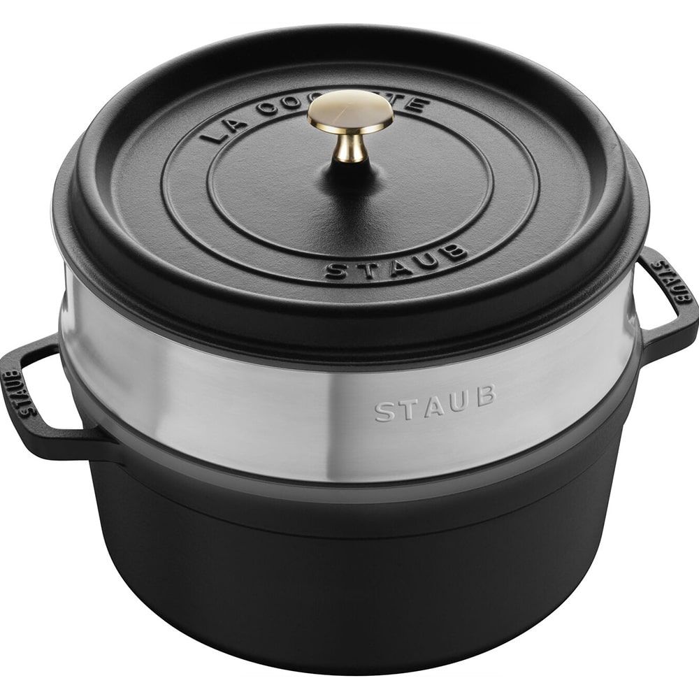 STAUB Cocotte Ronde avec Panier Vapeur 24 cm