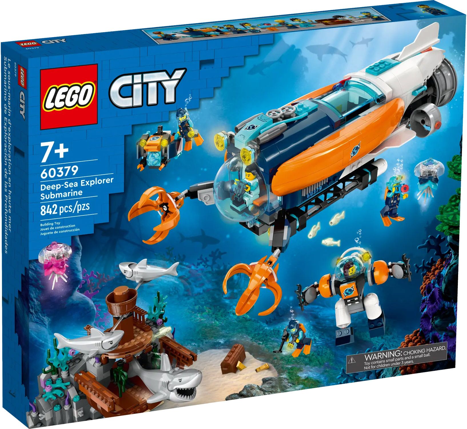 Lego City - Le Sous-Marin D'exploration En Eaux Profondes - 60379