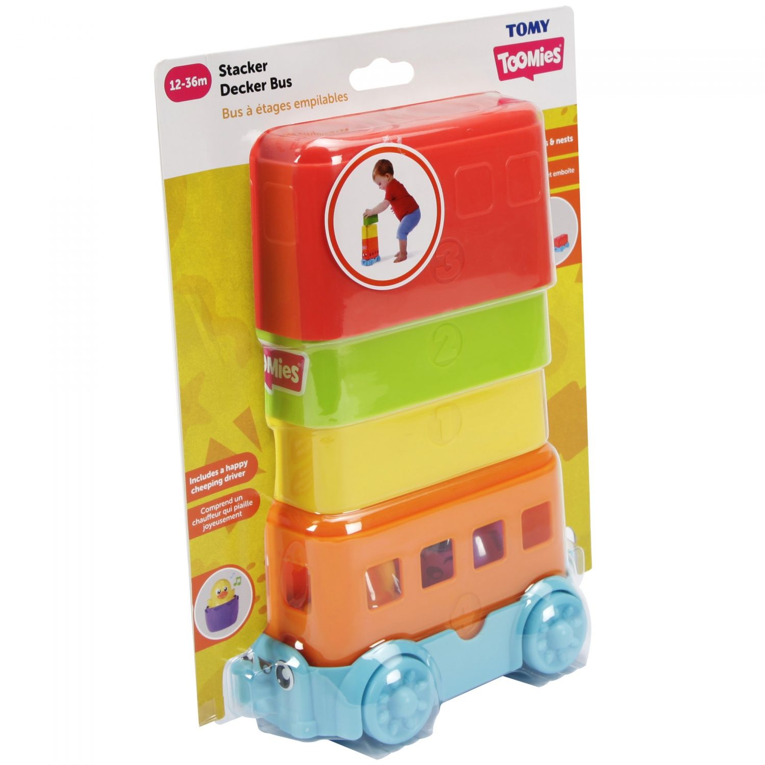 Le Premier Age Tomy Toomies Bus À Étages Empilables