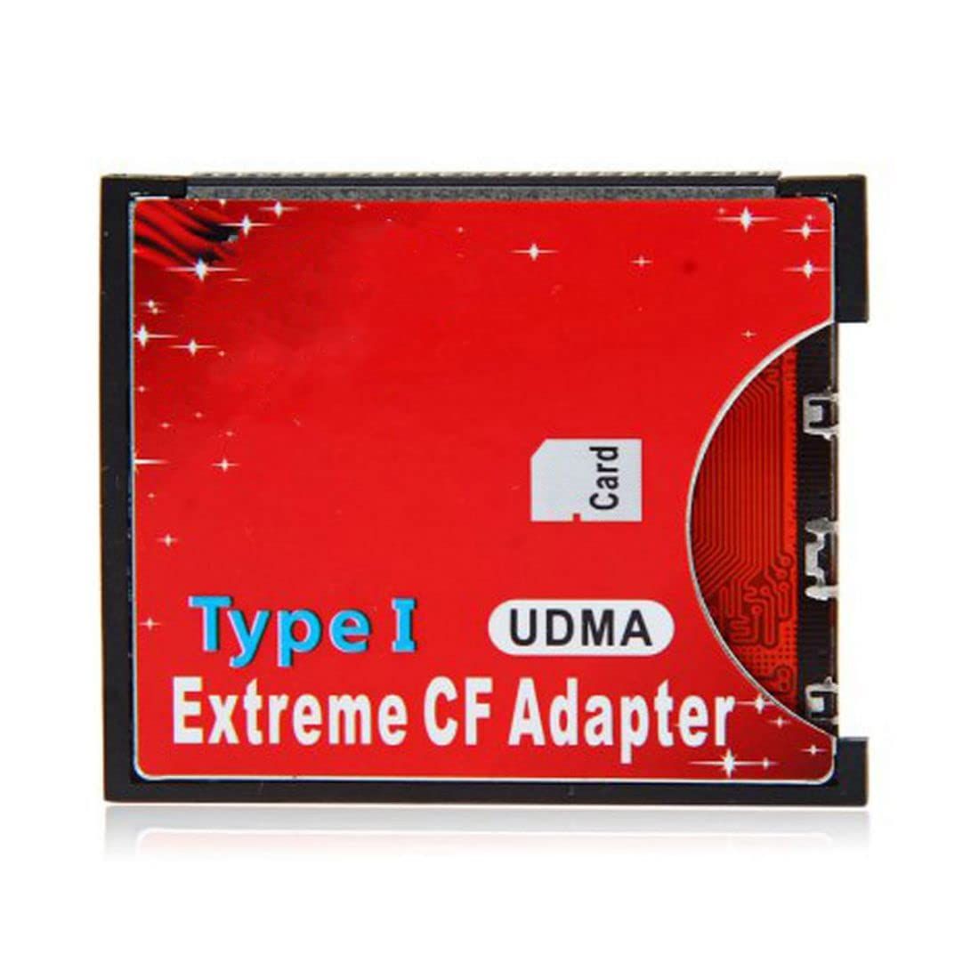 Adaptateur de Carte mémoire Compact Flash SD SDHC SDXC vers CF Type I Prise en Charge du Lecteur 16/32/64/128/256 Go Convertisseur de Carte CF vers SD