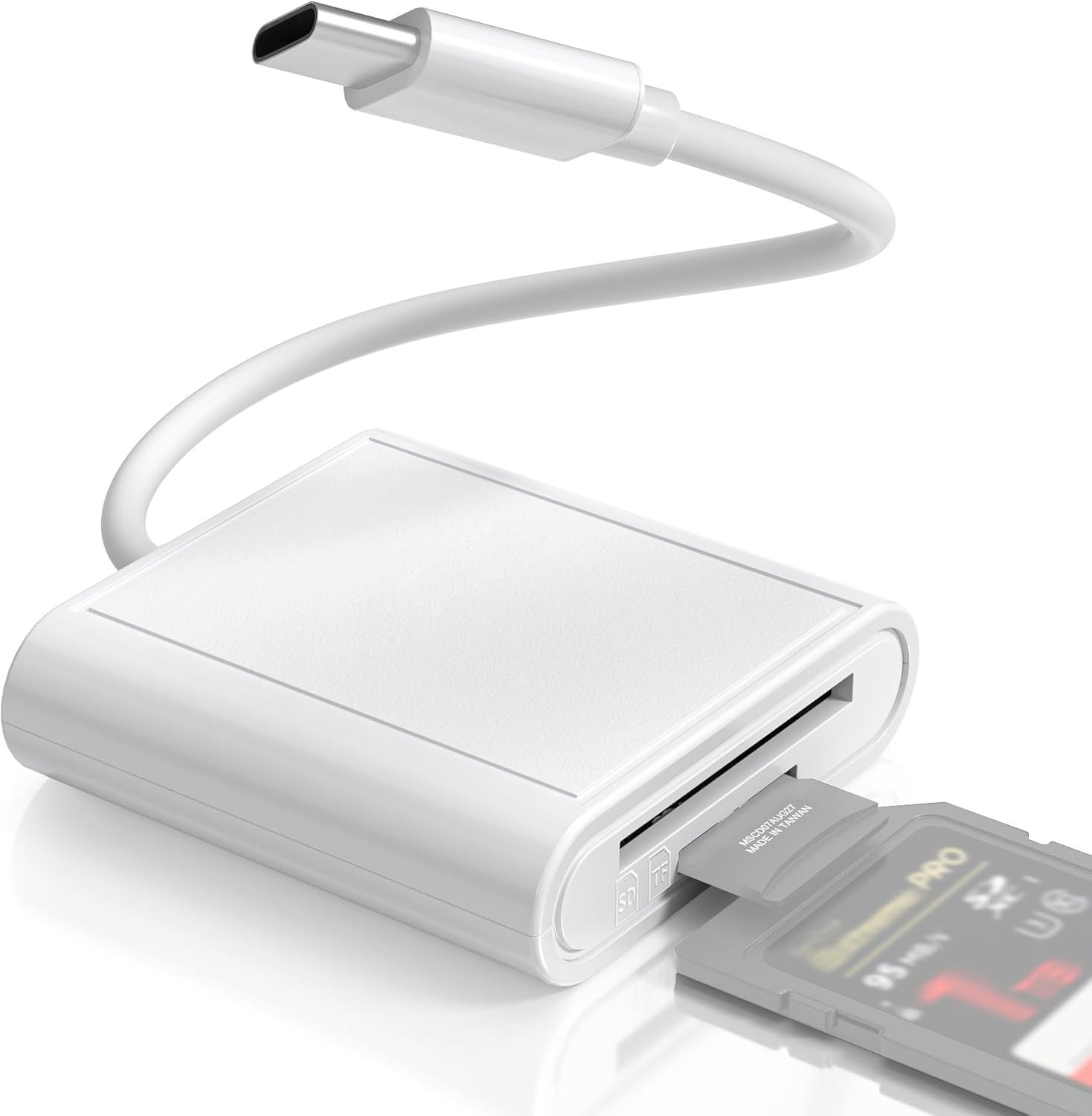 USB 2.0 Type-C SD/Micro SD Memory Card Reader - USB-C Multi-Card Reader