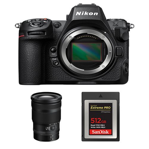 Nikon Z8 Kit Z 24-120mm f4 S + Carte SD SanDisk 512 Go Extreme PRO CFexpress Type B