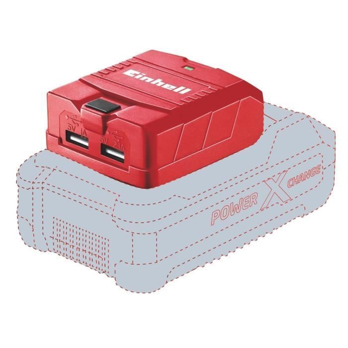Einhell Bloc d'alimentation USB sans fil TE CP 18 Li USB Power X Change 18V 2 Ports USB Livré sans Batterie ni Chargeur - vue 2