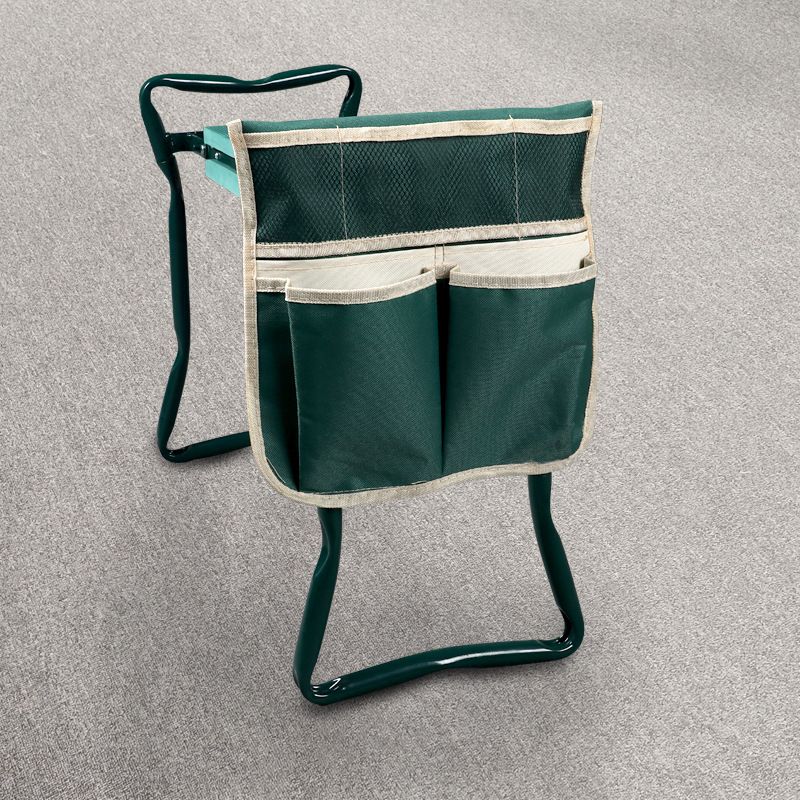 Tabouret de jardin extérieur assis a genoux chaise de jardinage a genoux tabouret a outils de jardin avec sac a outils, tabouret a genoux + grand sac en tissu (8801B) - tabouret a genoux + grand sac en tissu