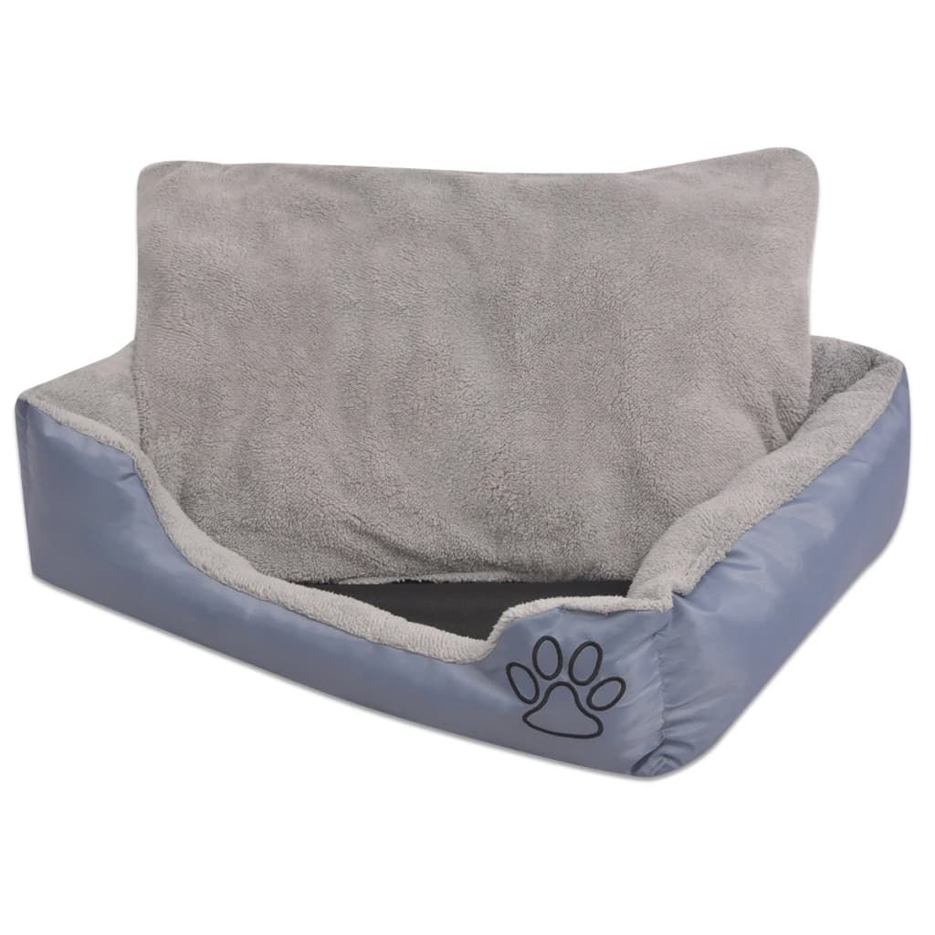 Comparer les prix de vidaXL Lit pour chiens avec coussin rembourré Taille S Gris