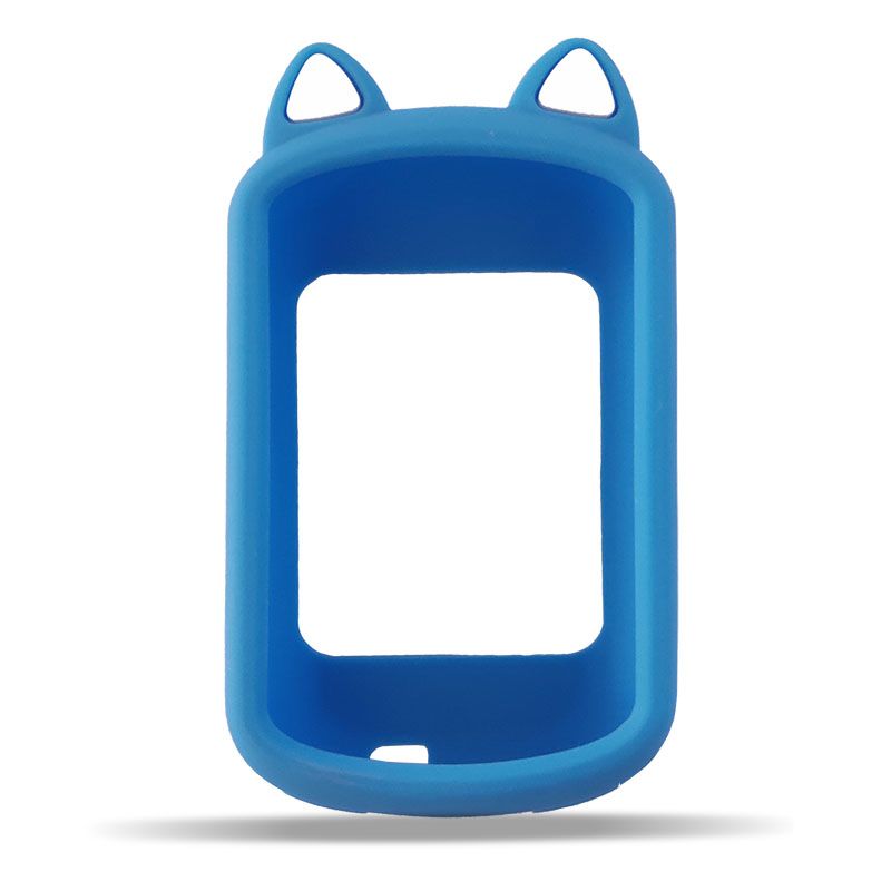 Coque En Silicone Et Housse De Protection D'écran Pour Garmin Edge 830,Étui De Qualité Pour Ordinateur Gps Garmin Edge 830,Vélo Générique Cat Ear - Type 830 Blue