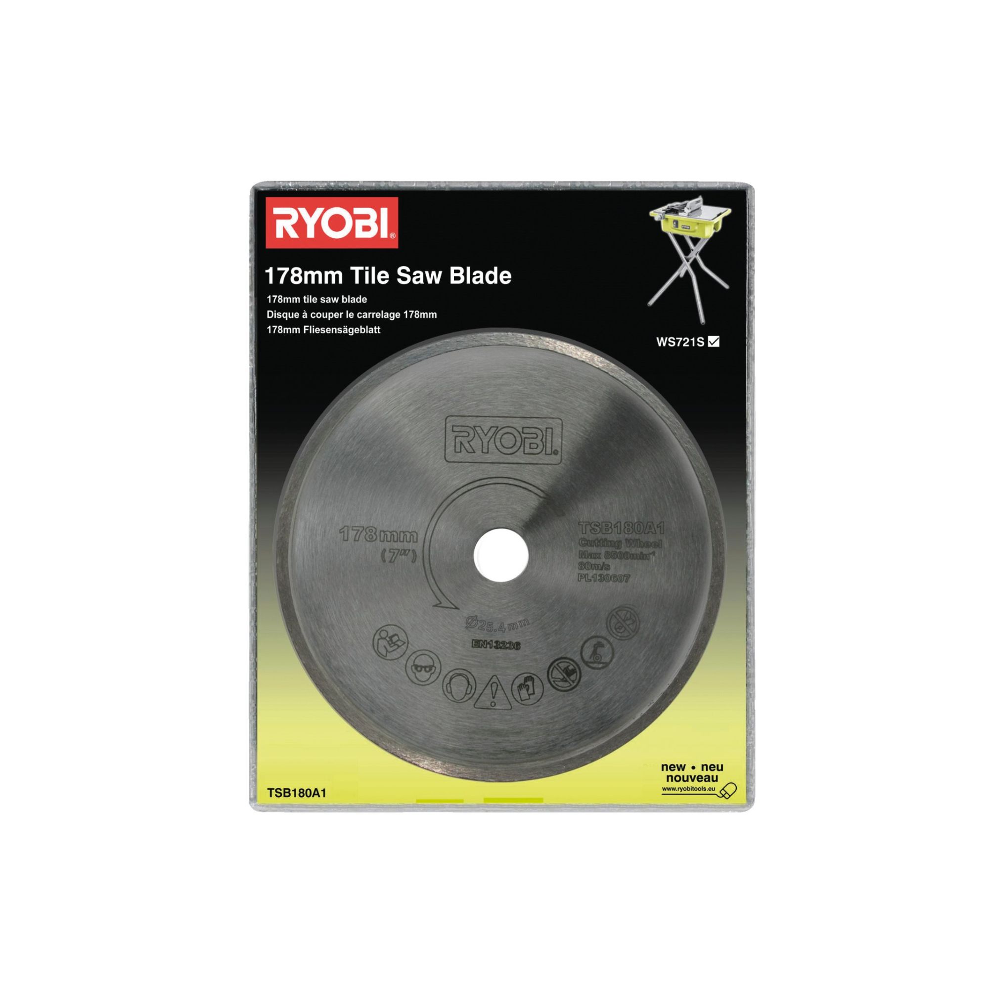 RYOBI Disque pour carrelette 178mm TSB180A1 - vue 2