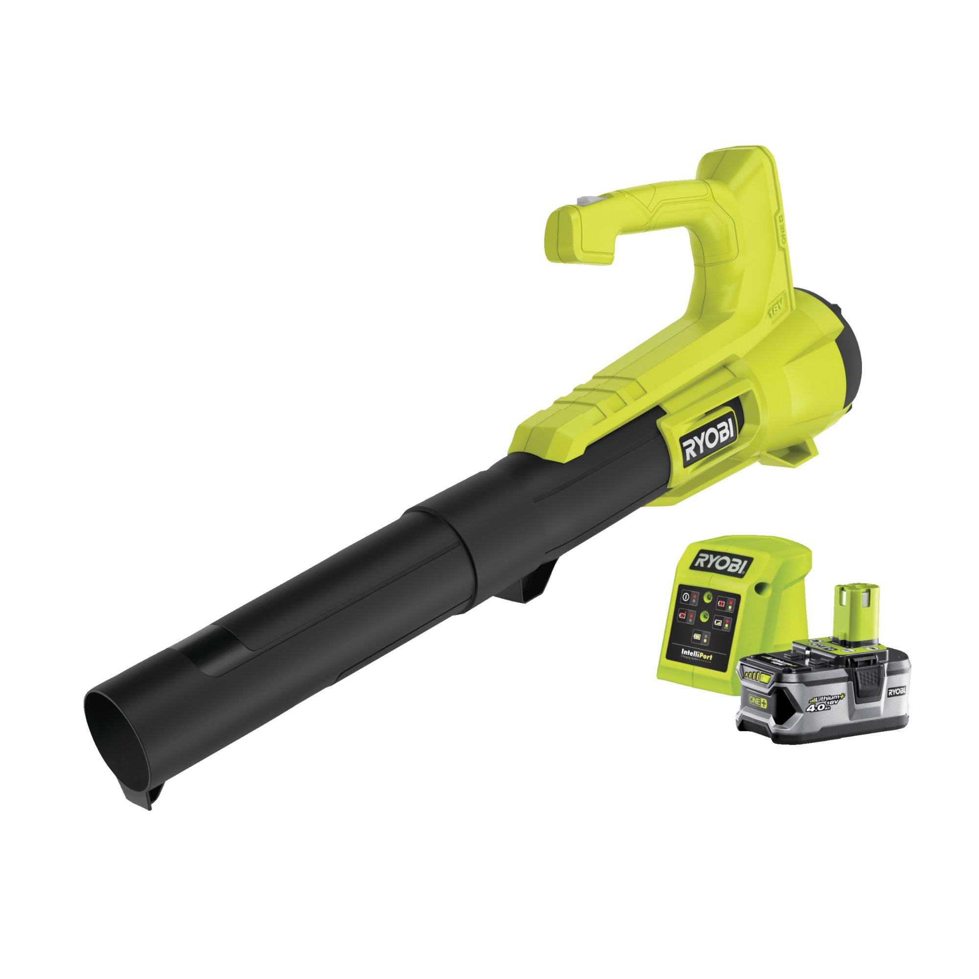 RYOBI Souffleur 18V Turbo Jet Vitesse Max soufflerie 145 kmh débit air Max : 7 1 m³Min 1 Batterie Lithium+ 18V 4 0 Ah et 1 Chargeur 1 RY18BLA 140 - vue 3