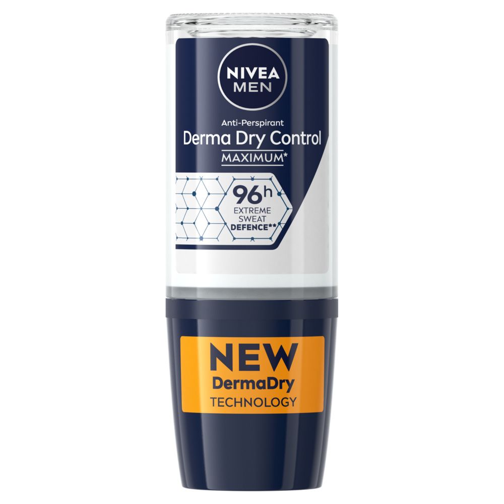 Nivea - Derma Dry Control - Déodorant Bille Protection Excessive 96h 50ml Bille 96h Homme