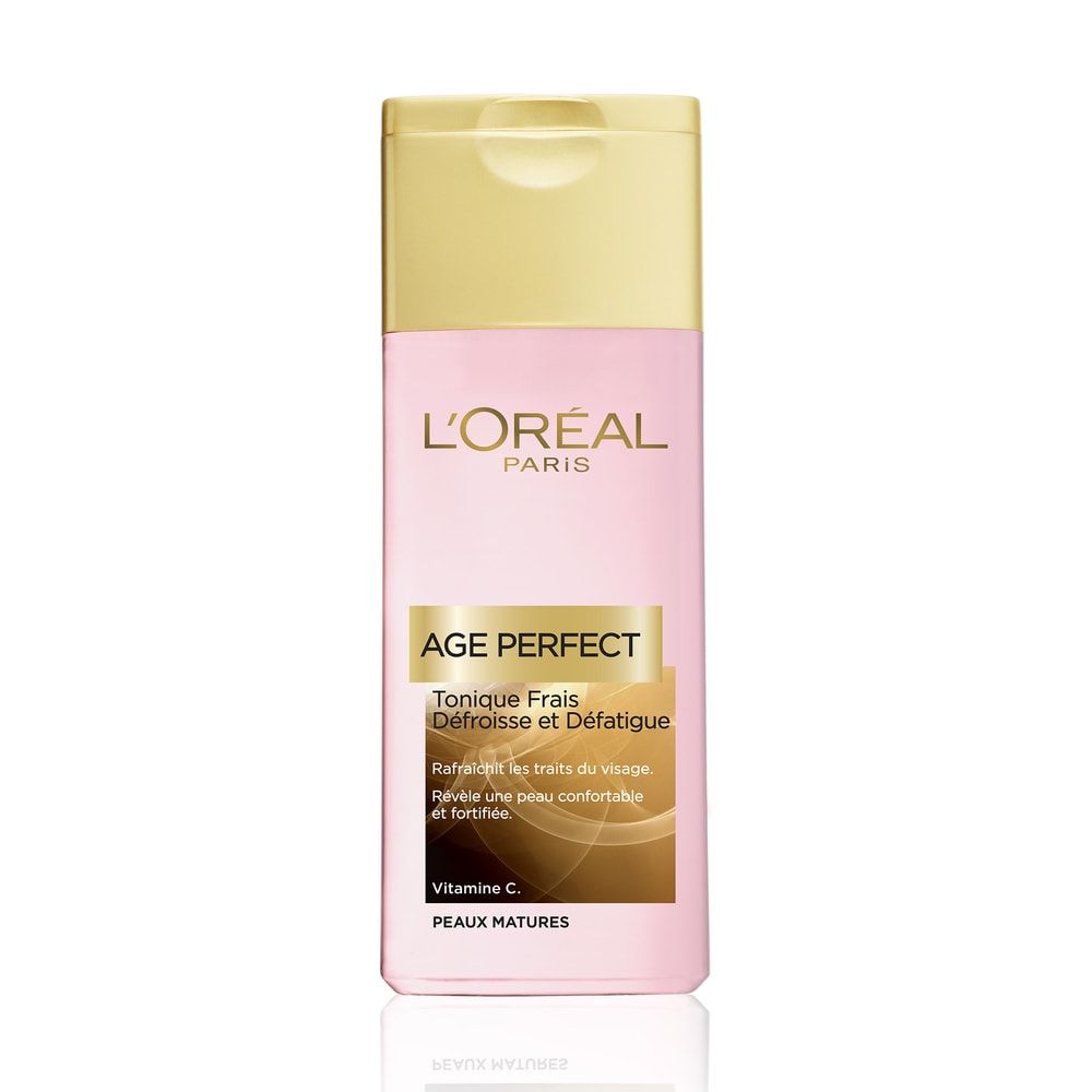 Lotion Visage Anti âge Tonique Fraîcheur Peaux Matures Age Perfect 'oreal Paris Le Flacon De 200ml - vue 4