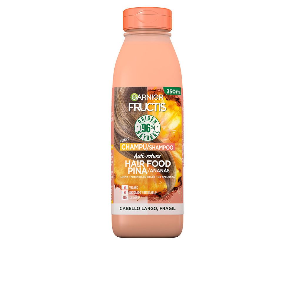 Garnier Fructis Hair Food Shampoing Anti Casse Ananas Garnier Tonique Pour Les Cheveux 350 Ml