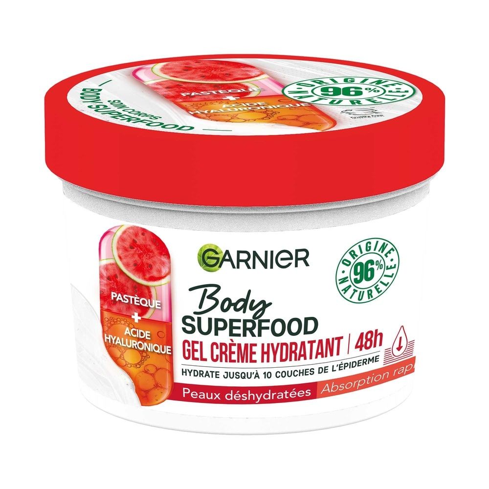 Garnier body superfood gel crème corps hydratant peaux déshydratées 400ml - vue 2