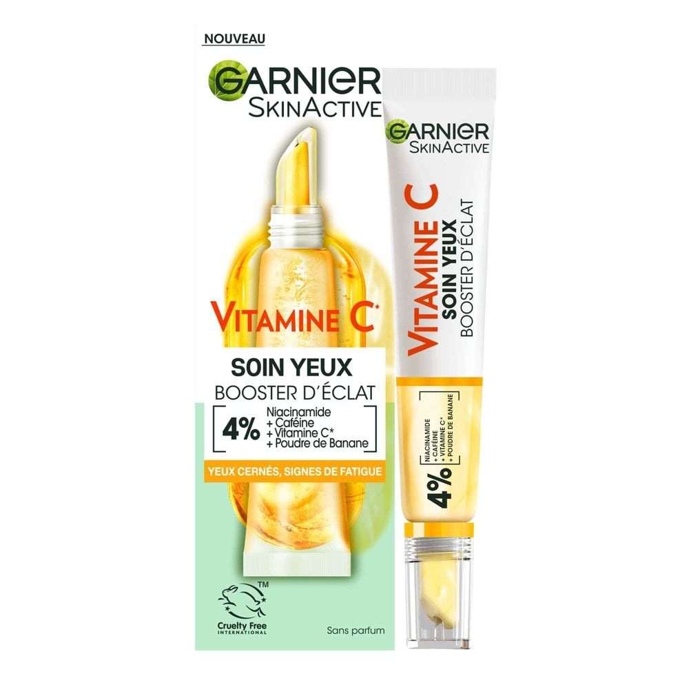 Soin Yeux Booster D'éclat Vitamine C Garnier Le Tube De 15ml - vue 2