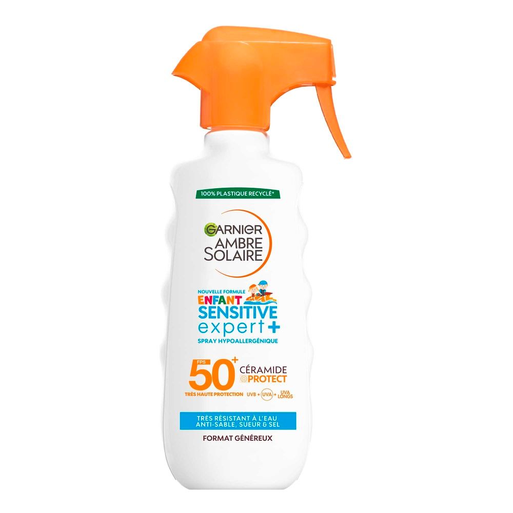 Crème Solaire Spray Enfant Corps Spf 50+ Hypoallergénique Très Haute Protection Ambre Solaire Le Spray De 270ml
