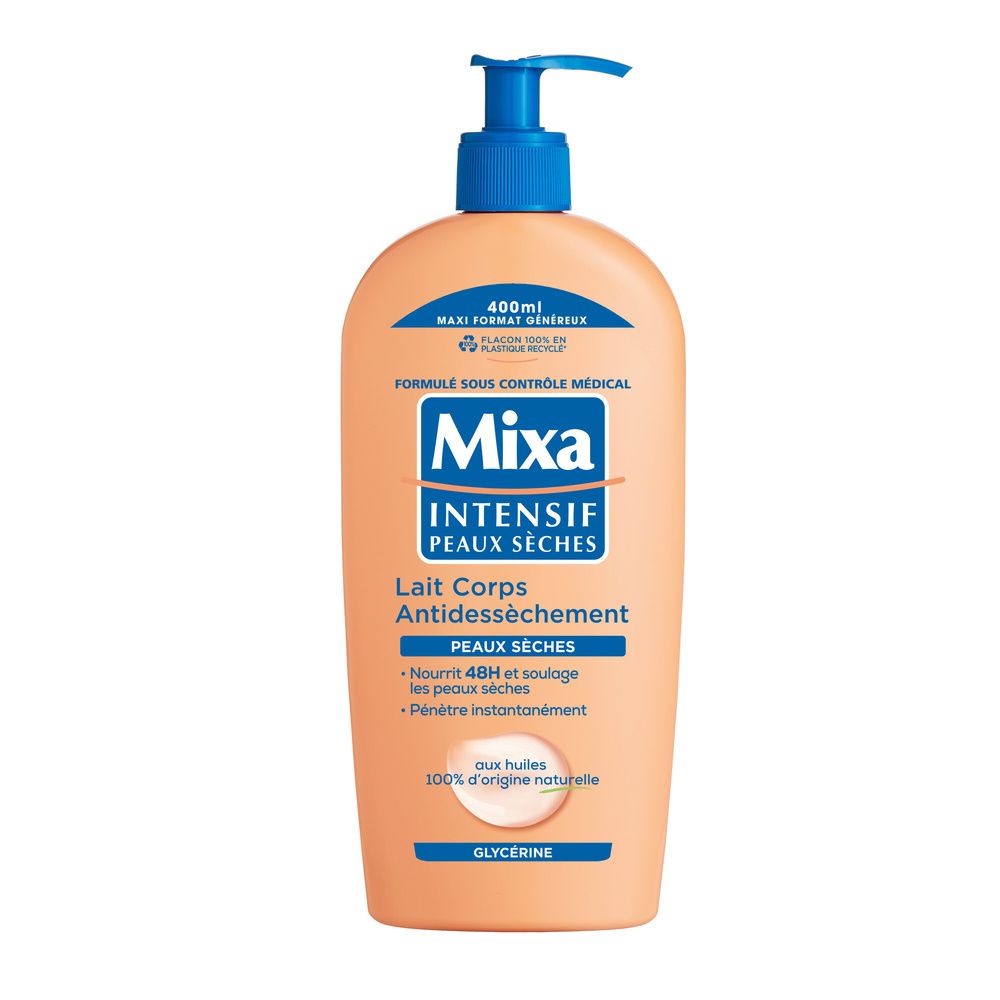 Lait Corps Peau Sèche Antidessèchement 48h Glycérine Mixa La Pompe De 400ml - vue 3