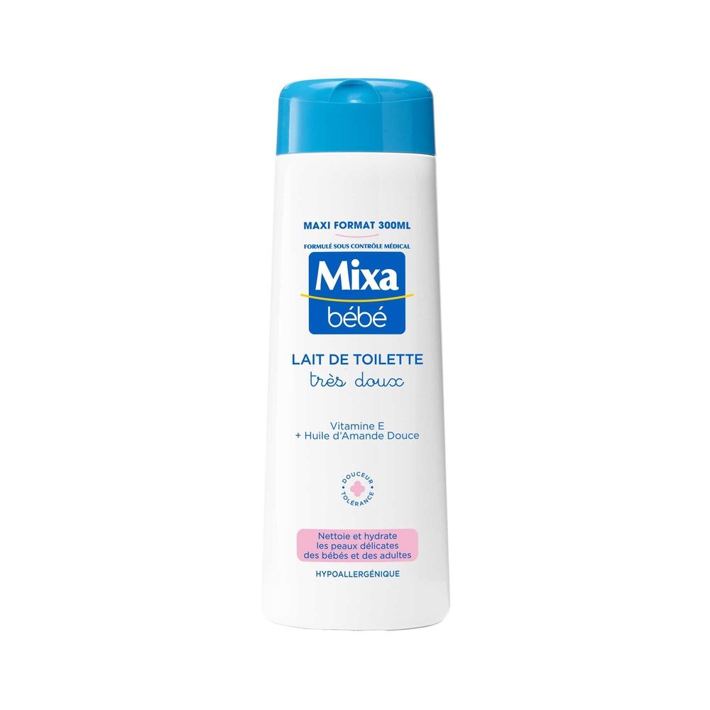 Lait De Toilette Bébé Très Doux Bébé Hypoallergénique Mixa Bebe Le Flacon De 300ml - vue 2