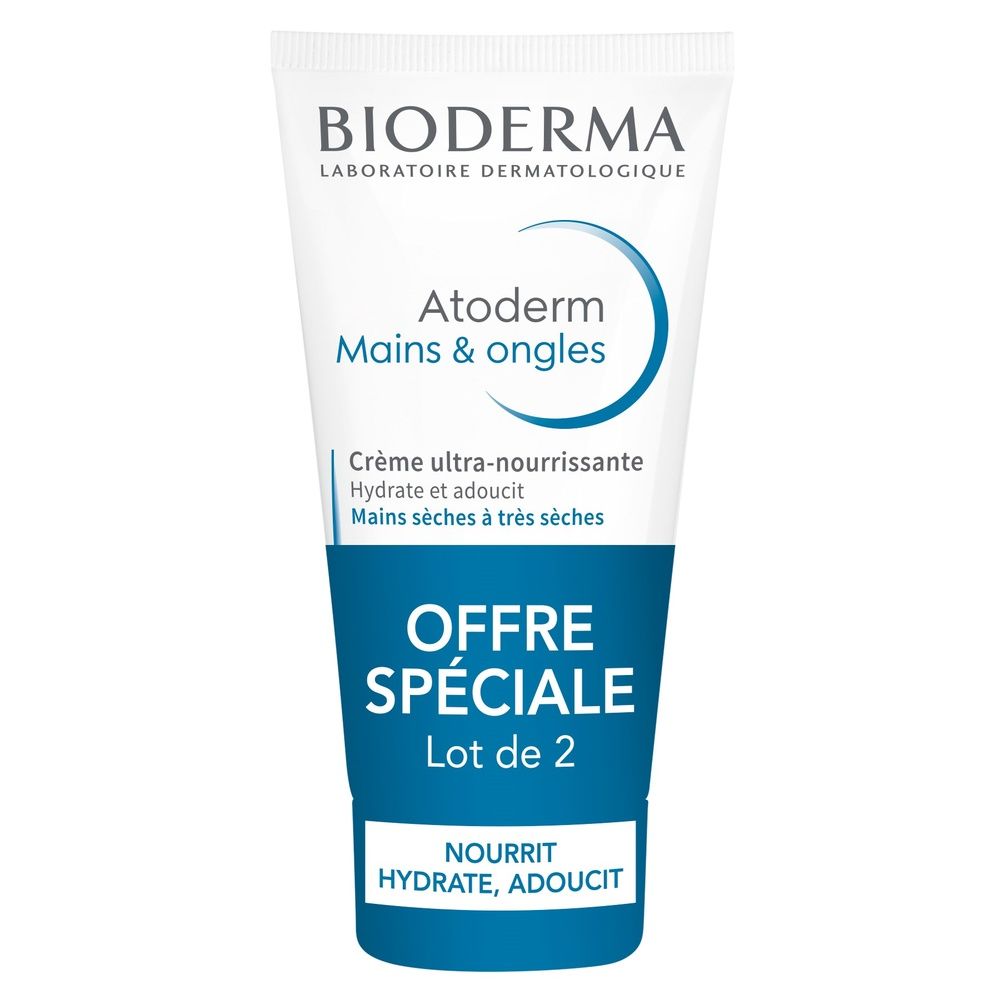 Crème Mains ongles Ultra Nourrissante Bioderma Les 2 Tubes De 50ml
