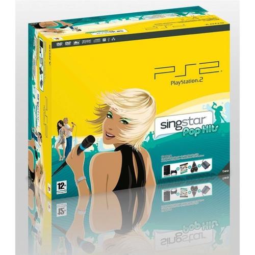 Console Sony Playstation 2 - Pstwo Noir + Singstar Pop Hits