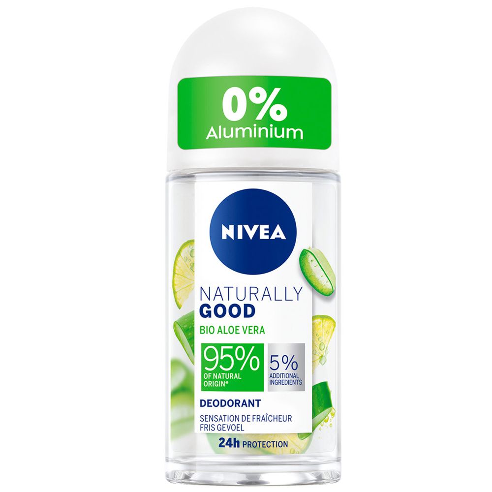 Nivea - Naturally Good - Bille Aloe Vera Bio Déodorant Femme 50 Ml