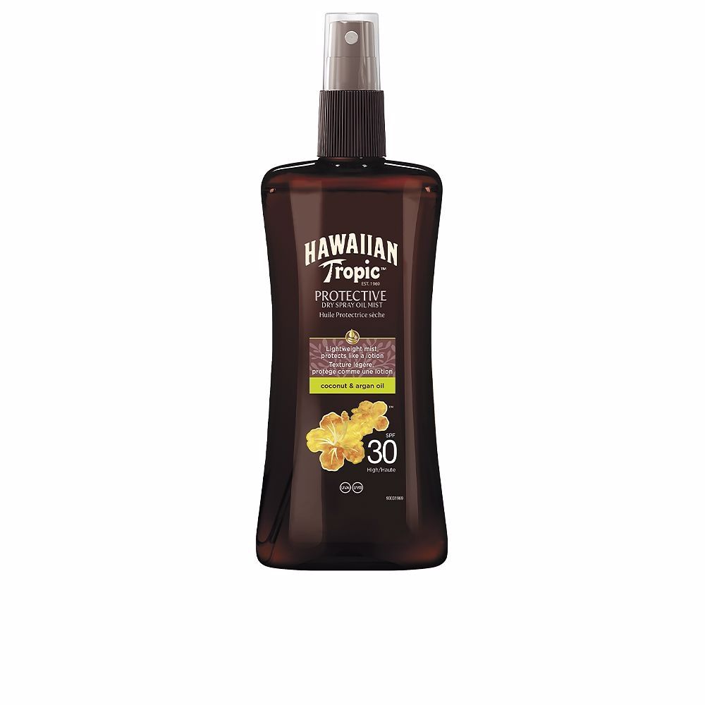 Huile Solaire Corps Spf 30 Hydratante Huile De Coco Et Argan Hawaiian Tropic Le Spray De 200ml - vue 2
