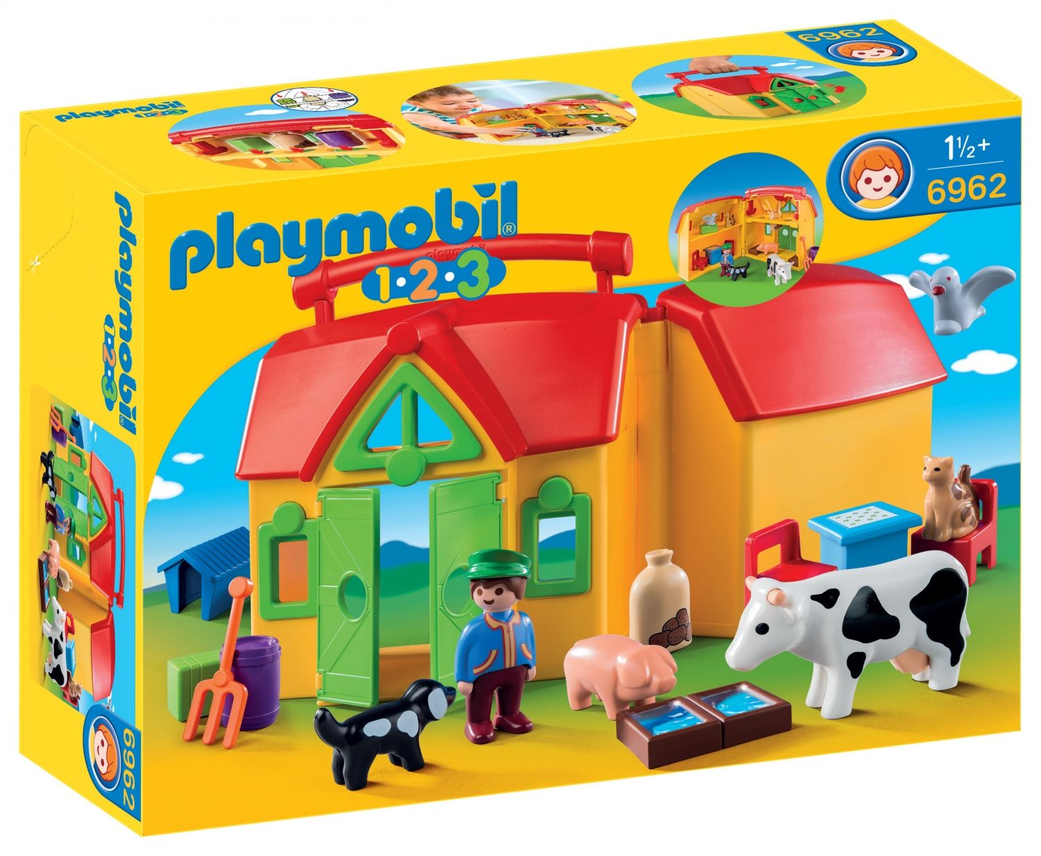 Playmobil 6962 - Ferme Transportable Avec Animaux