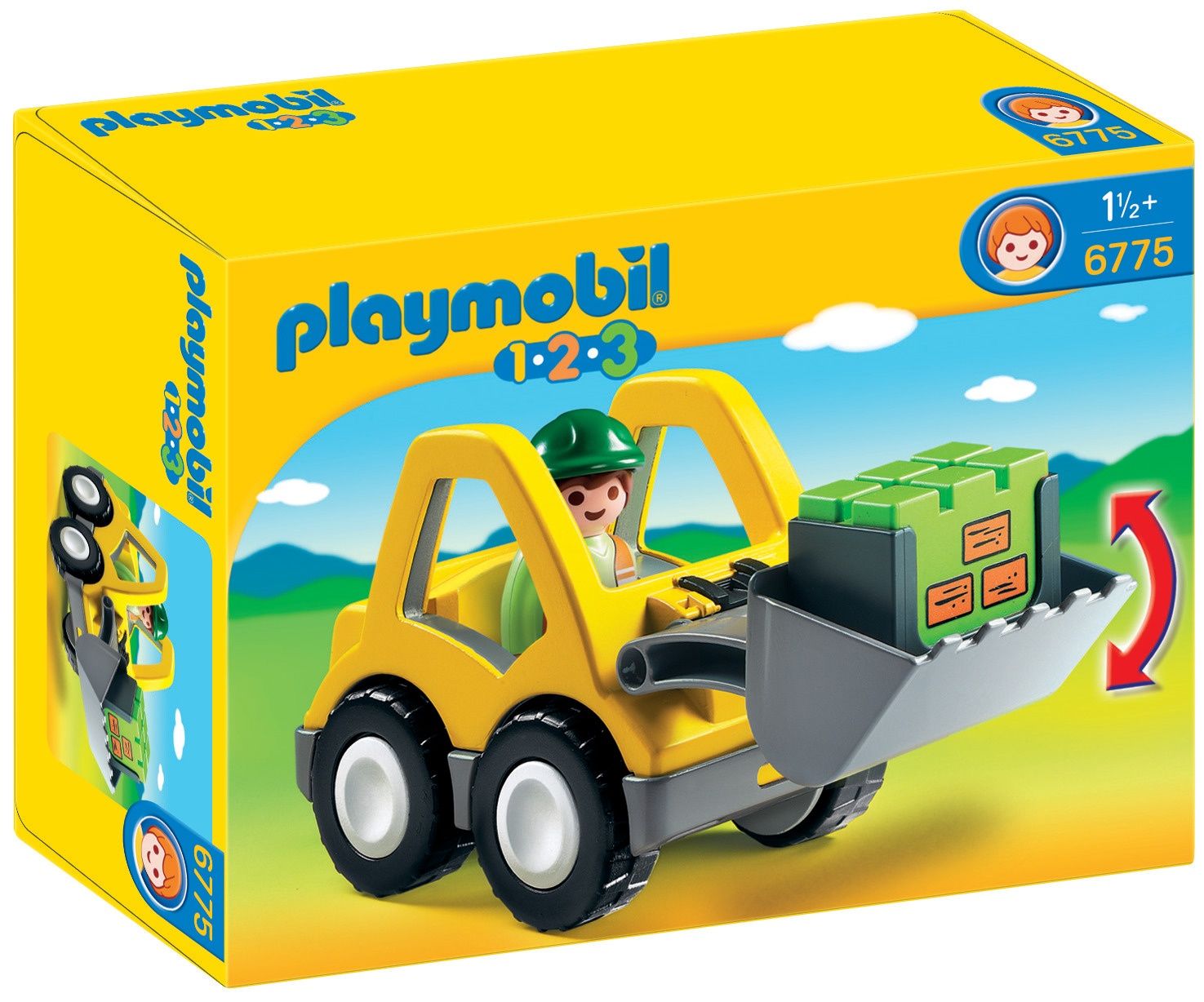 Playmobil 6775 Excavatrice Et Ouvrier 1.2.3 - vue 3