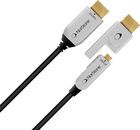 Norstone - Câble en fibre optique HDMI - HDMI 2.0 - Compatible UHD 4K, Full HD, 3D, Audio 7.1 - Connecteur plaqué or - 100m