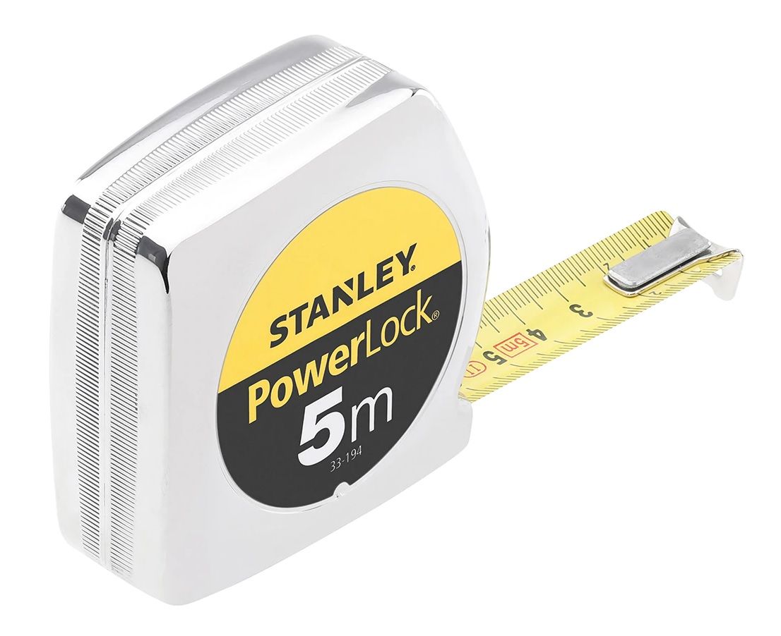 Mètre ruban powerlock classic abs STANLEY 5 m x 19 mm